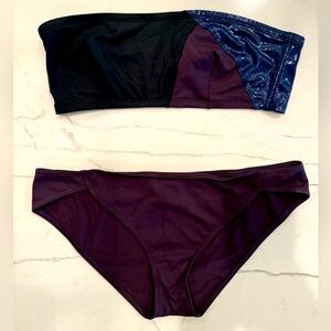 ERES Colorblock Bandeau Bikini, Size 12